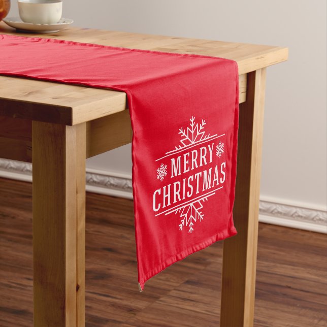 Holiday Table Runner-Snowflake Long Table Runner (In Situ)