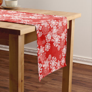 Holiday Table Runner-Snowflakes Medium Table Runner