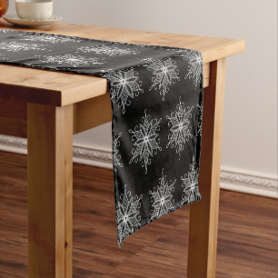 Holiday Table Runner-Snowflakes Short Table Runner