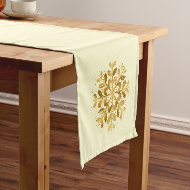 Holiday Table Runner-Snowflakes Short Table Runner (In Situ)