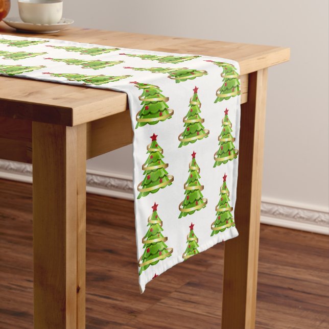 Holiday Table Runner-Tree Long Table Runner (In Situ)