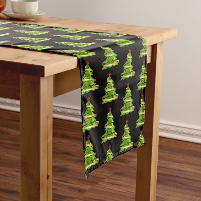 Holiday Table Runner-Tree Medium Table Runner (In Situ)
