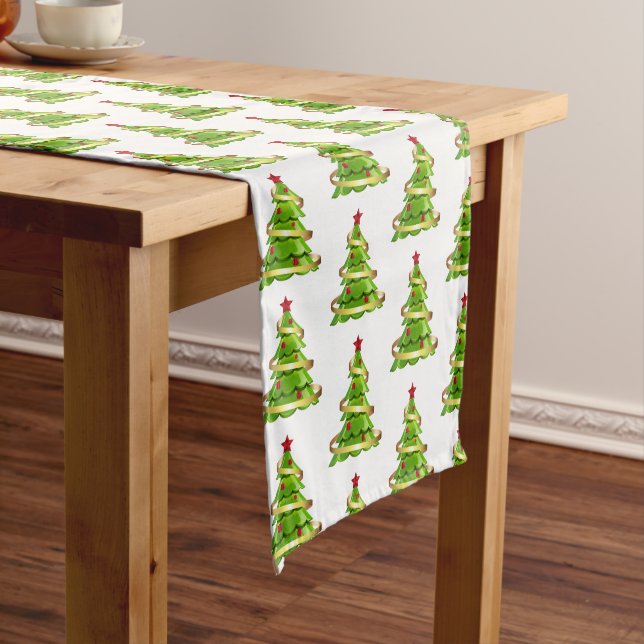 Holiday Table Runner-Tree Short Table Runner (In Situ)