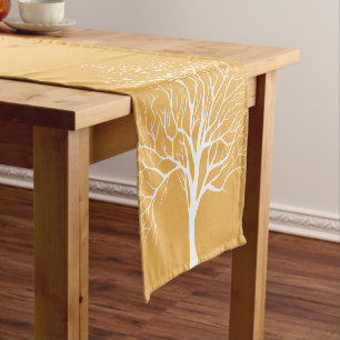 Holiday Table Runner-Winter Tree Short Table Runner