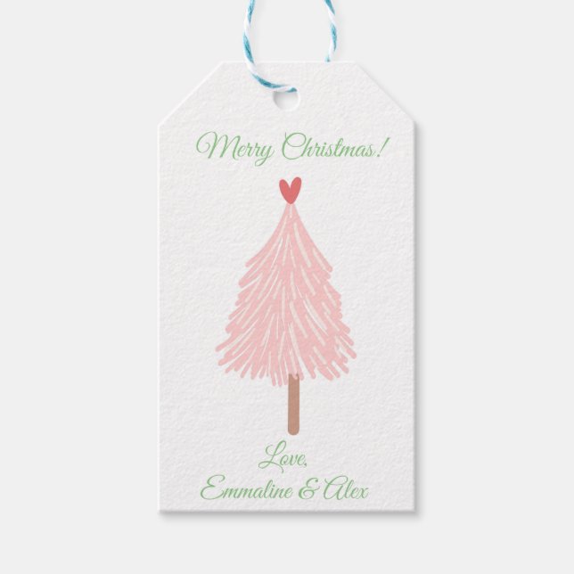 Holiday tags, personalized, special gift tags (Front)