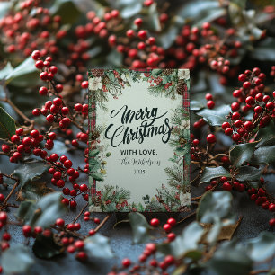Holiday Tartan Christmas Card