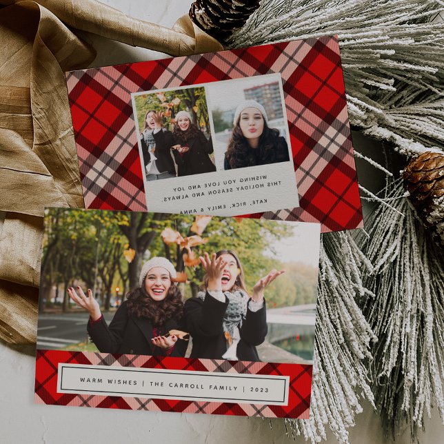 Holiday Tartan | Christmas Photo Card (Creator Uploaded)