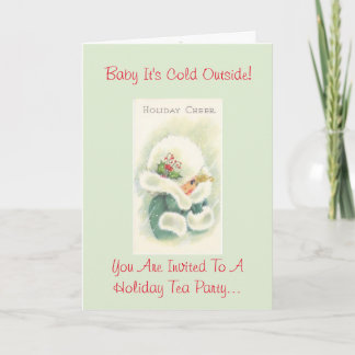 Holiday Tea Party invitation