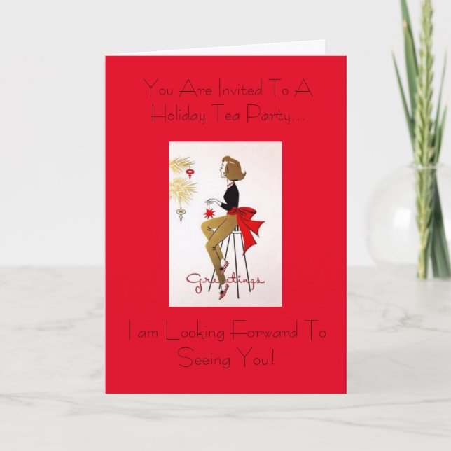 Holiday Tea Party Invitation (Front)