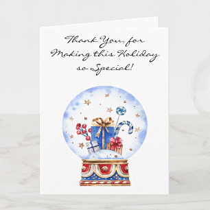 Holiday Thank You Happy New Year Note Card