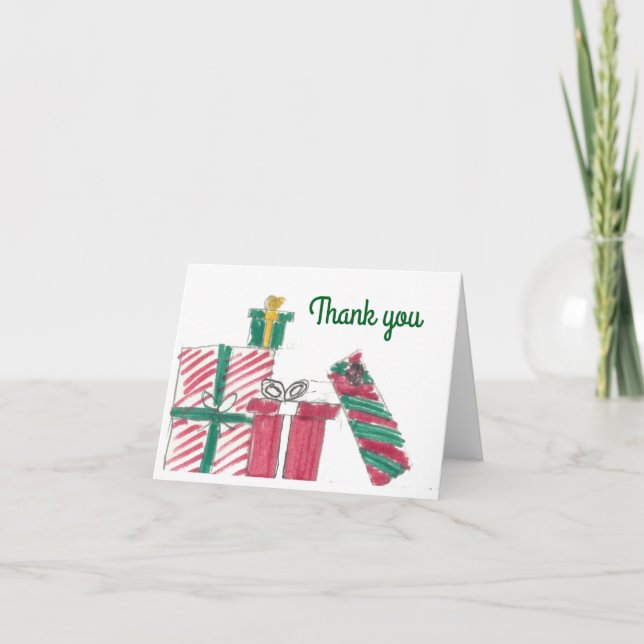 Holiday Thank You Note Card (Front)