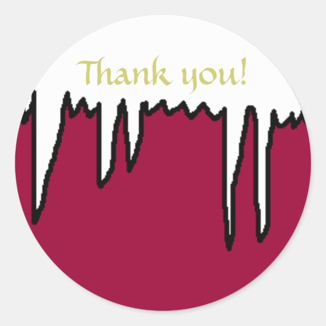 Holiday Thank you!  - stickers (Front)