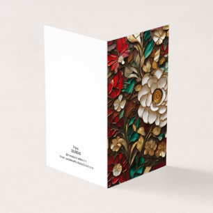 Holiday Theme Flower Vitrail Mosaic broken glass