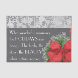 HOLIDAY THEME IN CENTRAL PARK TISSUE PAPER