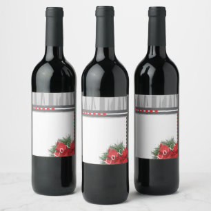 HOLIDAY THEME IN CENTRAL PARK WINE LABEL