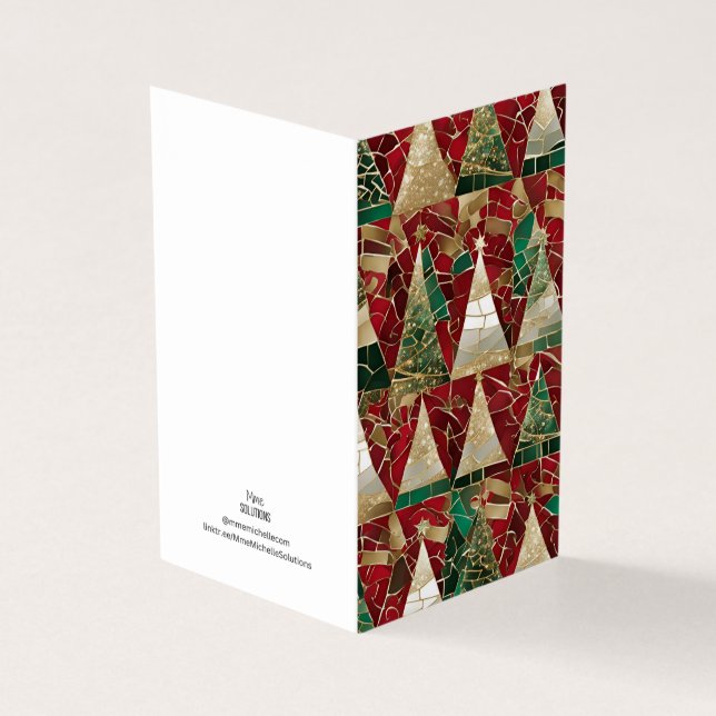 Holiday Theme Multi Tree Vitrail Mosaic  (Outside)