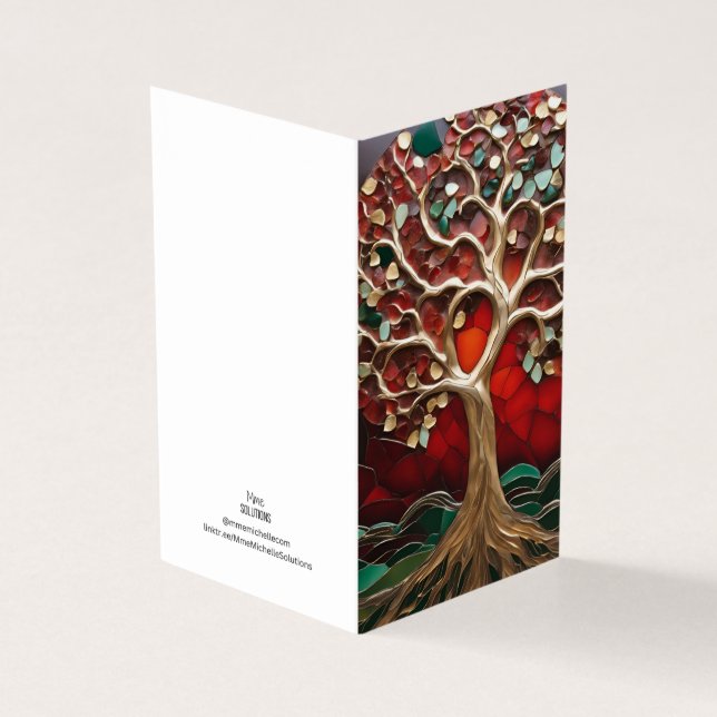 Holiday Theme Tree Vitrail Mosaic broken glass (Outside)