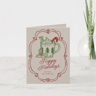 Holiday Themed Mug In Warm Colors
