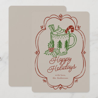 Holiday Themed Mug In Warm Colors Card