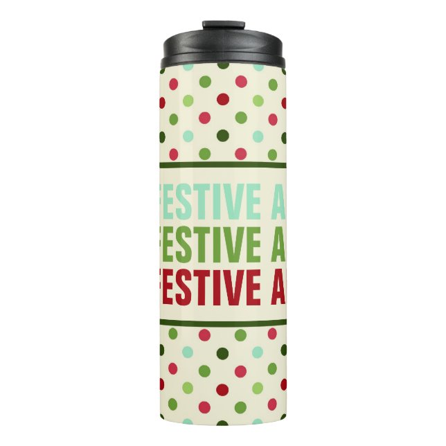 Holiday Thermal Tumbler/Travel Mug by ©NHC (Front)