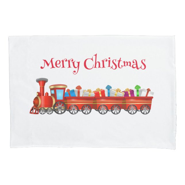 Holiday Train Pillowcase (Front)