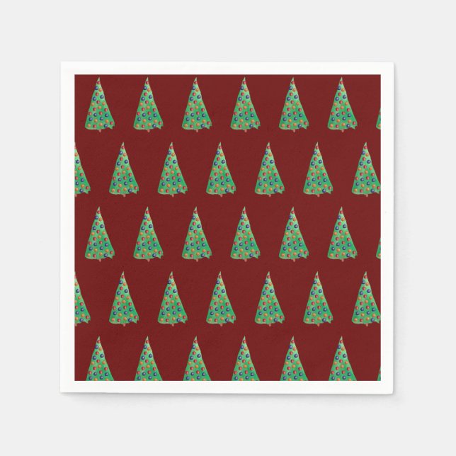Holiday Tree Christmas Mood Napkin (Front)
