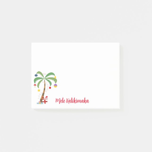 Holiday Tree Post-it-Notes-Mele Kalikimaka Post-it Notes (Front)