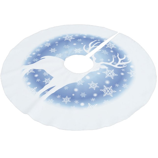Holiday Tree Skirt Deer (Angled)