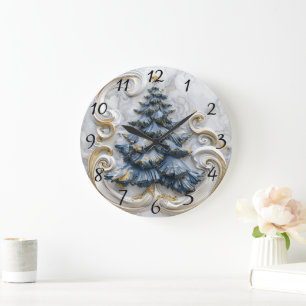 Holiday Tree Timekeeper Delight Large Clock