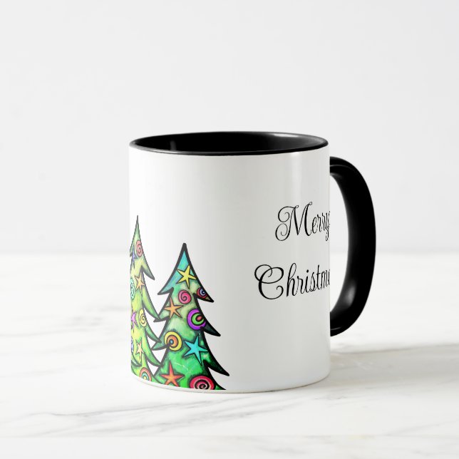 Holiday Trees Coffee Mug (Front Right)