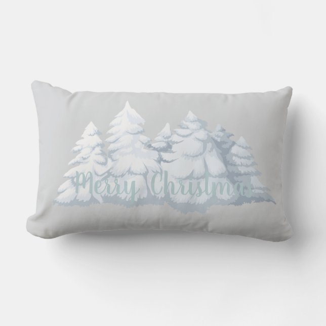 Holiday Trees Throw Pillow (Front)