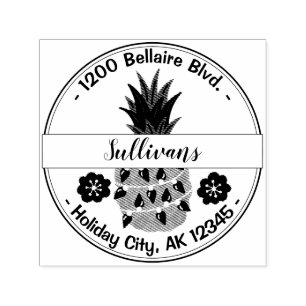 Holiday Tropical Pineapple Self-inking Stamp