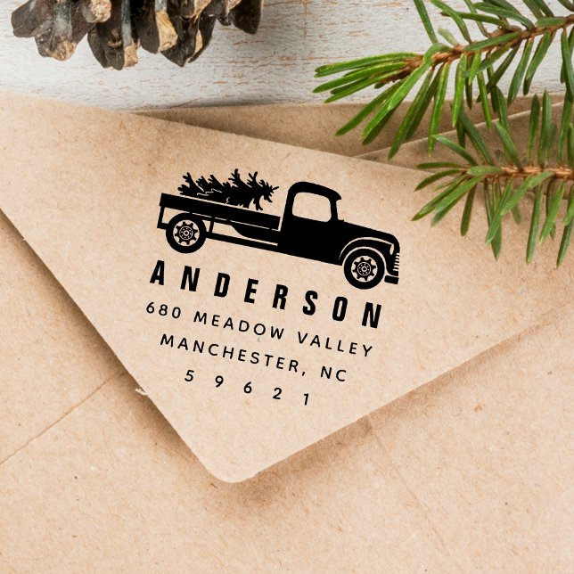 Holiday Truck Return Address Self-inking Stamp (Holiday Truck Return Address Self-inking Stamp)