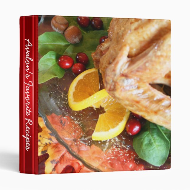 Holiday Turkey Favourite Recipe Binder (Front/Spine)