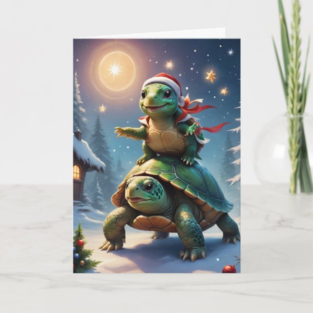 Holiday Turtles  Card (Front)