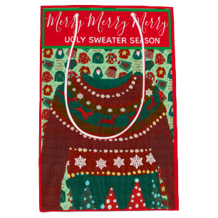 Holiday ugly sweater customized theme Gift Bag