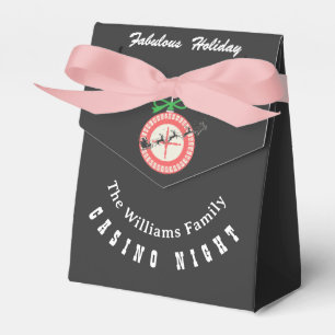 Holiday Vegas Casino Blackjack Poker Night Party Favor Box