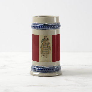 Holiday Victorian Couple Vintage Christmas Mug