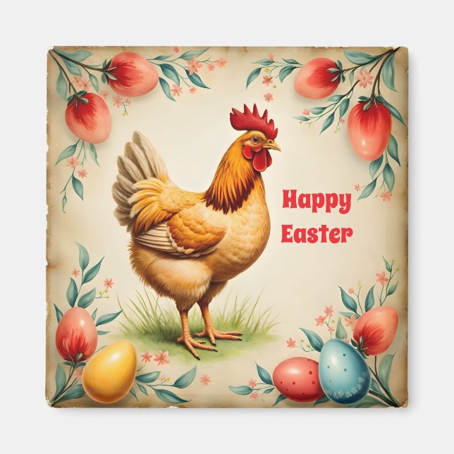 Holiday Vintage Easter Trendy Collection Magnet (Front)