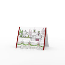 Holiday Vintage Farm Card