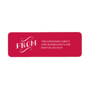 HOLIDAY VINTAGE HOLIDAY ADDRESS LABELS