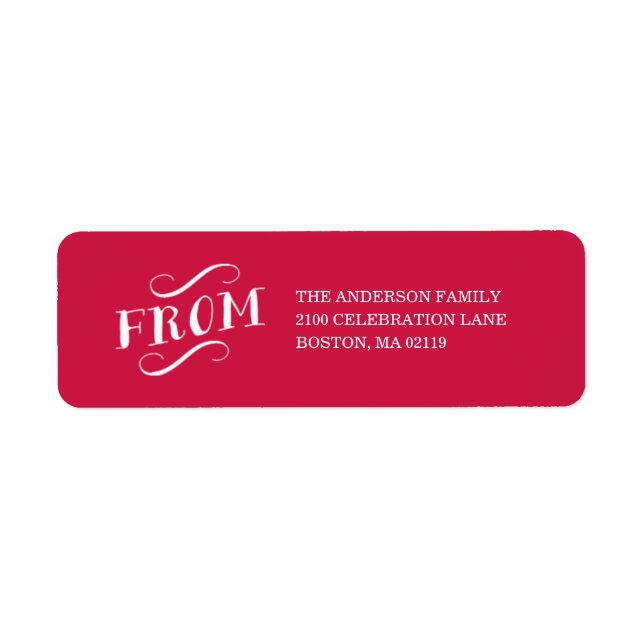 HOLIDAY VINTAGE | HOLIDAY ADDRESS LABELS (Front)