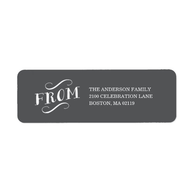 HOLIDAY VINTAGE | HOLIDAY ADDRESS LABELS (Front)