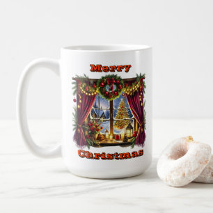 Holiday Warmth By Window Coffee Mug