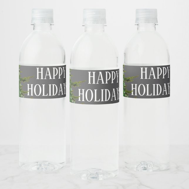 HOLIDAY WATER BOTTLE LABEL (Bottles)