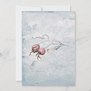 Holiday Watercolor Modern Simple Christmas Card
