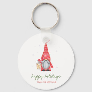Holiday We Have Moved,Adorable Gnome   Keychain