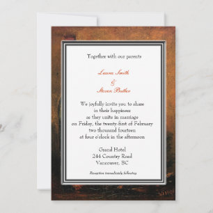 holiday wedding invitation. van Gogh Invitation