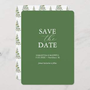 Holiday Wedding Save The Date Invitations