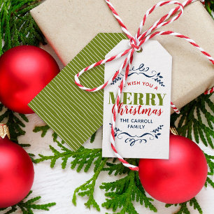 Holiday Whimsy Personalized Gift Tags